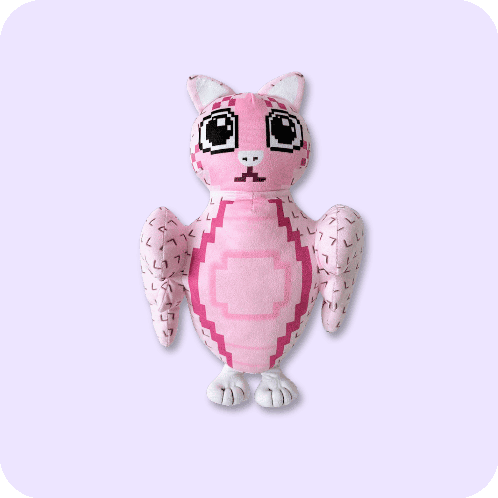 Meowl Plush Pink Meowl Plush Pink